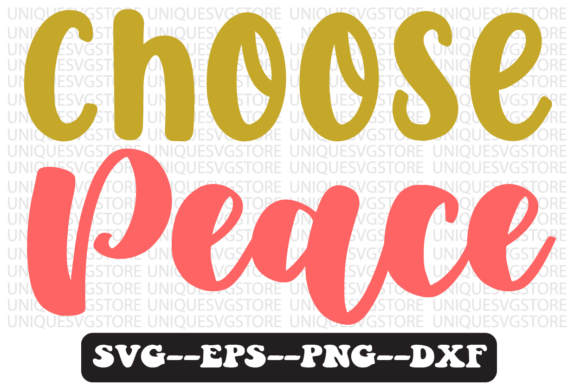 Choose Peace Quote Retro SVG Design Review: A Timeless Embroidery Asset