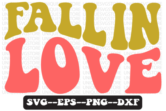 Fall in Love Quote Retro Svg Design Review
