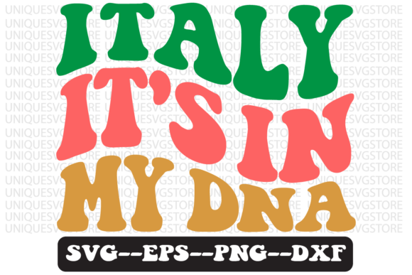 Italy It’s in My DNA Retro SVG Design Review