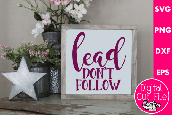 Lead Don't Follow Embroidery Design Review