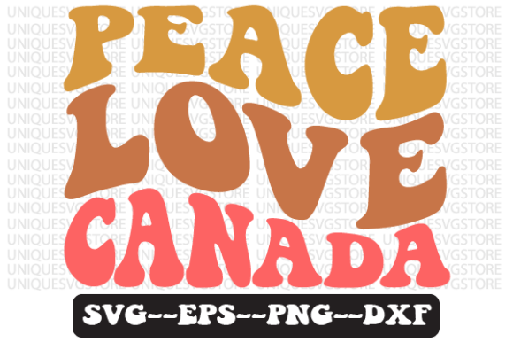 Peace Love Canada Quote Retro Embroidery Design Review