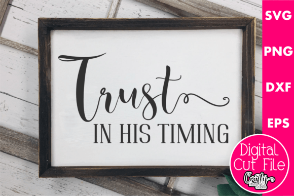 Trust in His Timing Embroidery Design Review