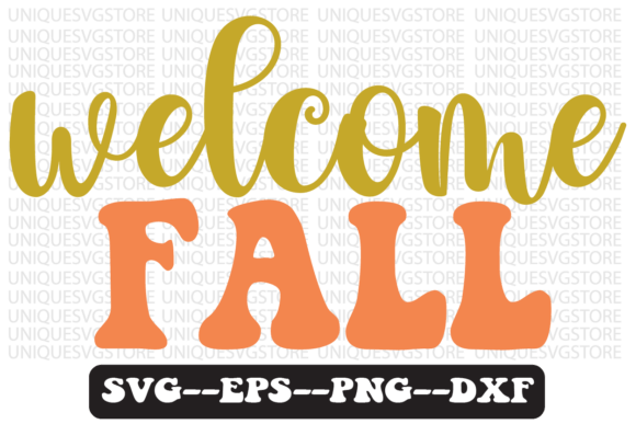 Welcome Fall Quote Retro Svg Design Review